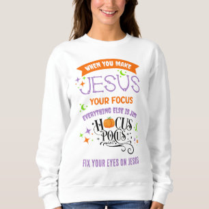 Moletom Christian Halloween FOCA NO JESUS Hocus Pocus