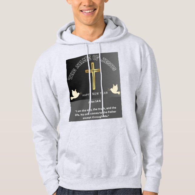 Moletom Christian Hoodie – John 14:6 Bible Verse (Frente)