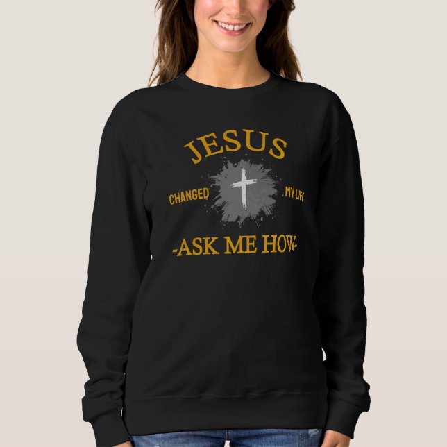 Moletom Christian Jesus Mudou Minha Vida (Frente)