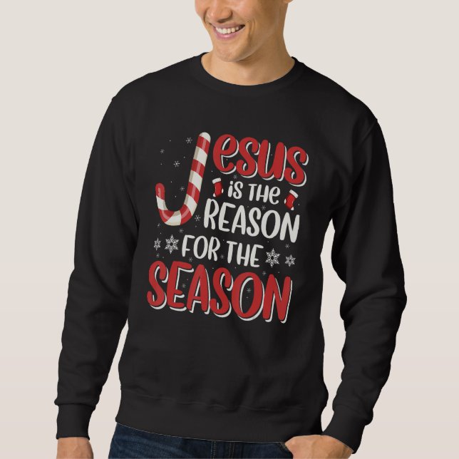 Moletom Christian Jesus The Reason Christmas Stocking Stuf (Frente)
