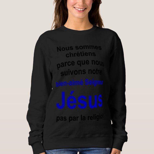 Moletom Christian lifestyle Multilingual Series French ver (Frente)
