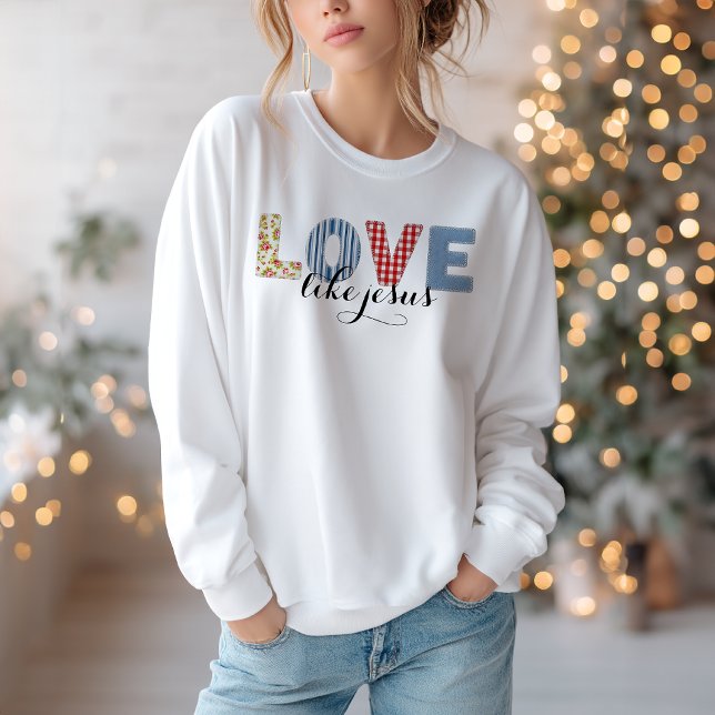 Moletom Christian Love Like Jesus Sweatshirt (Criador carregado)