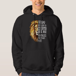 Moletom Christian Men Espanhol Lion Judah Graphic On Back 