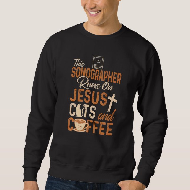 Moletom Christian Sonographer  Jesus Coffee  Sonography (Frente)