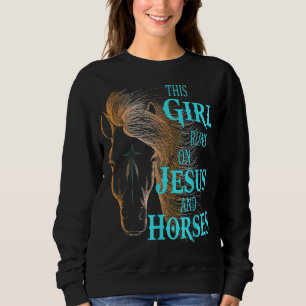 Moletom Christian This GIRL CORRE NO JESUS & HORSES Equest