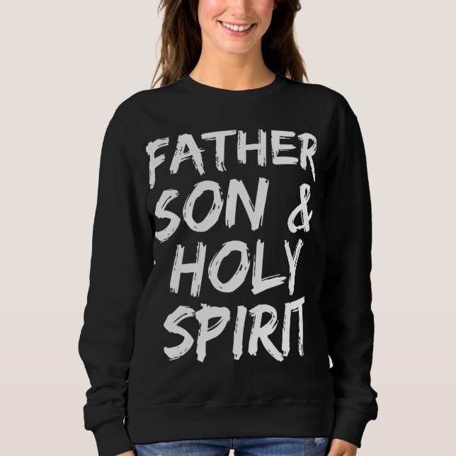 Moletom Christian Trinity Gift for Men Padre Son & Santo S (Frente)