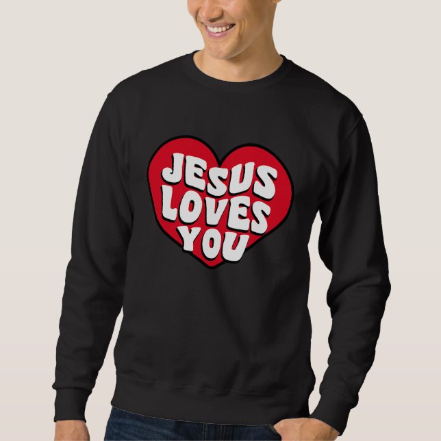 Moletom Christian Valentines  bible verse scriptures Jesus (Frente)