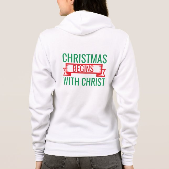 Moletom Christmas Begins with Christ-15523 T-Shirt (Verso)