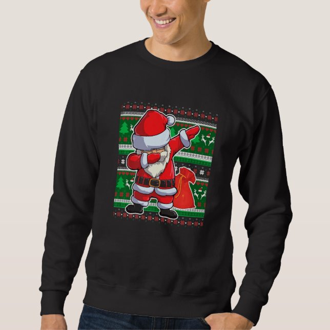 Moletom Christmas Boys Dabbing Santa Claus Girls  Xmas Dab (Frente)