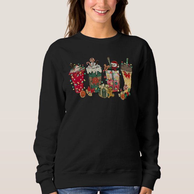 Moletom Christmas Coffee Latte Spice Matching Family Pjs P (Frente)