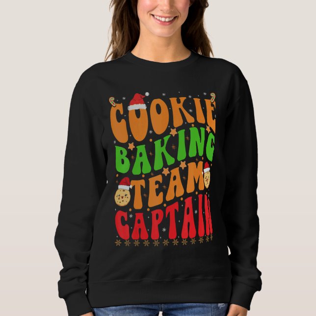 Moletom Christmas Cookie Baking Team Captain Gingerbread X (Frente)