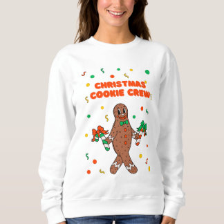 Moletom Christmas Cookie Crew Gingerbread Sweatshirt