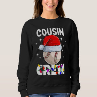 Moletom Christmas Cousin Crew Baseball Pajamas Family Xmas