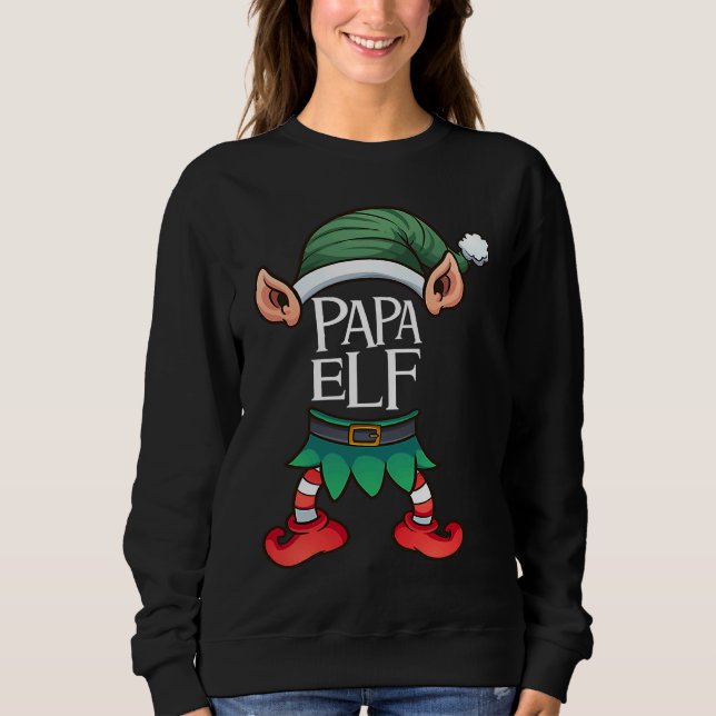Moletom Christmas elf dad elf father Christmas dad dad dad (Frente)