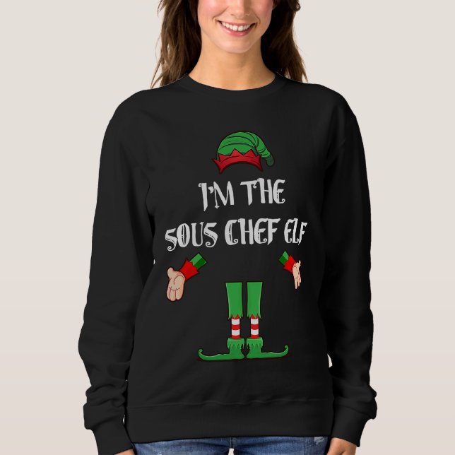 Moletom Christmas Elf  I'm The Sous Chef Elf Xmas (Frente)