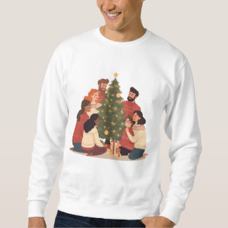 Moletom Christmas Family & Friends Cozy Holiday Sweatshirt