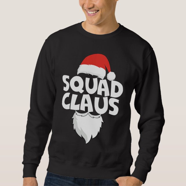 Moletom Christmas Family Matching Pyjamas Pjs  Team Santa  (Frente)