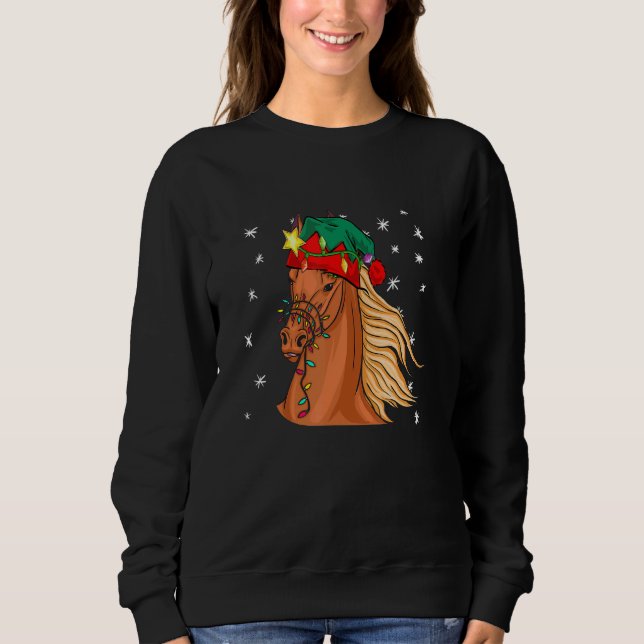 Moletom Christmas for men women kids ELF Horse (Frente)