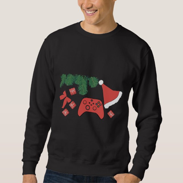 Moletom Christmas Gaming Controller Sweatshirt - Gamer Hol (Frente)