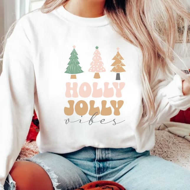 Moletom Christmas Holly Jolly Vibes (Criador carregado)