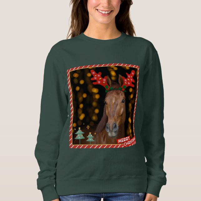 Moletom christmas horsie sweater (Frente)