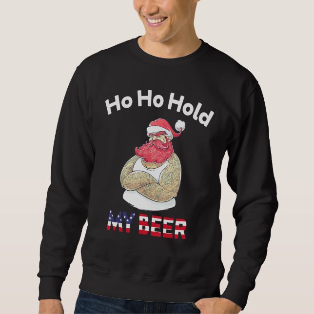 Moletom Christmas In July Santa Ho Ho Hold My Beer (Frente)