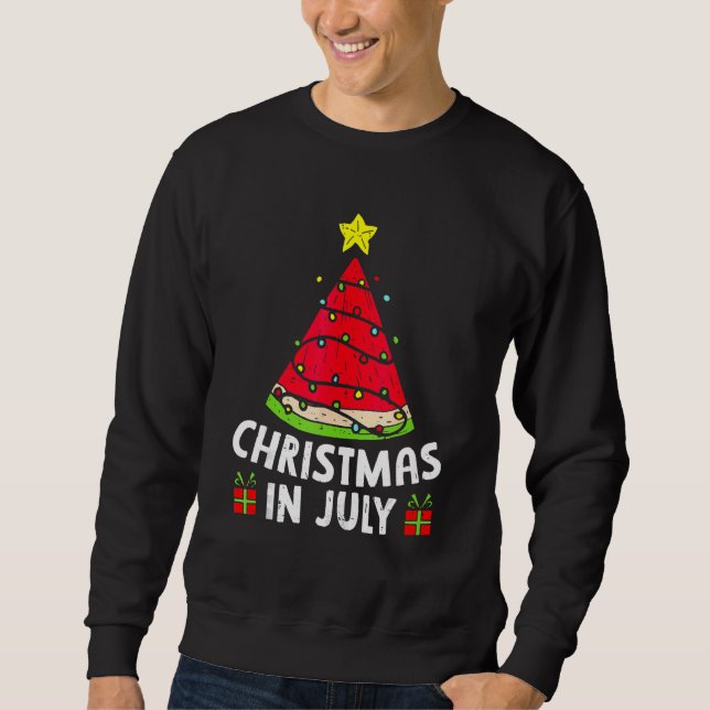 Moletom Christmas In July Watermelon Summer Vacation Beach (Frente)