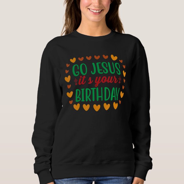 Moletom Christmas Jesus Cookies Mistletoe Snowman Present (Frente)
