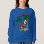 Moletom christmas july tropical santa claus<br><div class="desc">"christmas july tropical santa claus ", "Beach santa claus",  "engraçado christmas",  "santa claus",  "tropical santa claus",  "vacation santa claus",  "tropical christmas",  "california santa claus",  "florida santa claus",  "hawaiian santa claus"</div>