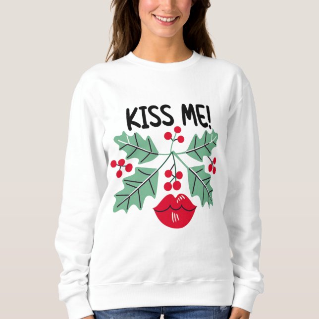 Moletom Christmas Kiss 2025 Funny Cool T-Shirt Gift (Frente)