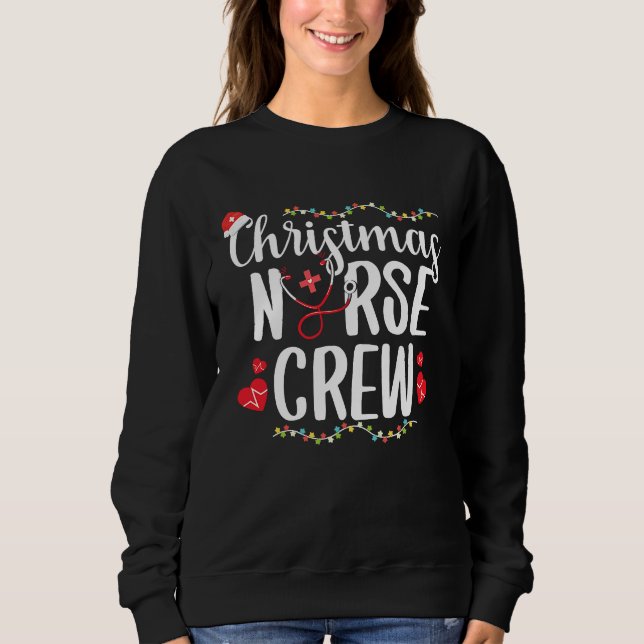 Moletom Christmas Nurse Nursing School RN Nurse Practition (Frente)