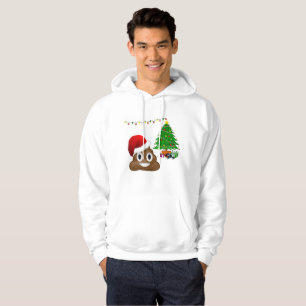 Moletom christmas poo emoji mens capuz