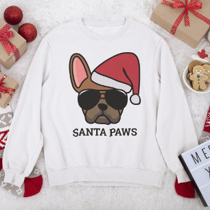 Moletom Christmas Red Fawn French Bulldog Sweatshirt