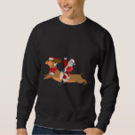 Moletom Christmas Santa Riding Dachshund Xmas Santa Claus<br><div class="desc">Christmas Santa Riding Dachshund Xmas Santa Claus Dachshund Lover  Pajama For Christmas Family</div>