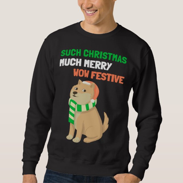 Moletom Christmas  Shiba Inu Doge Memes (Frente)