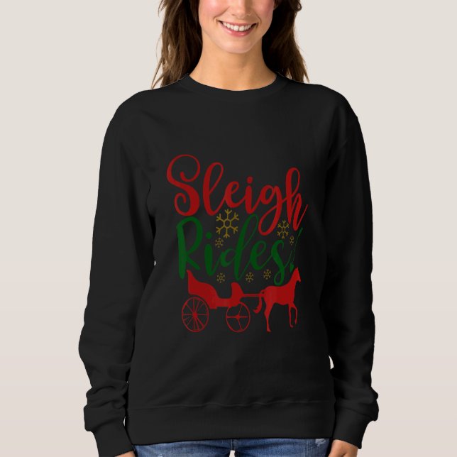 Moletom Christmas Sleigh Rides (Frente)