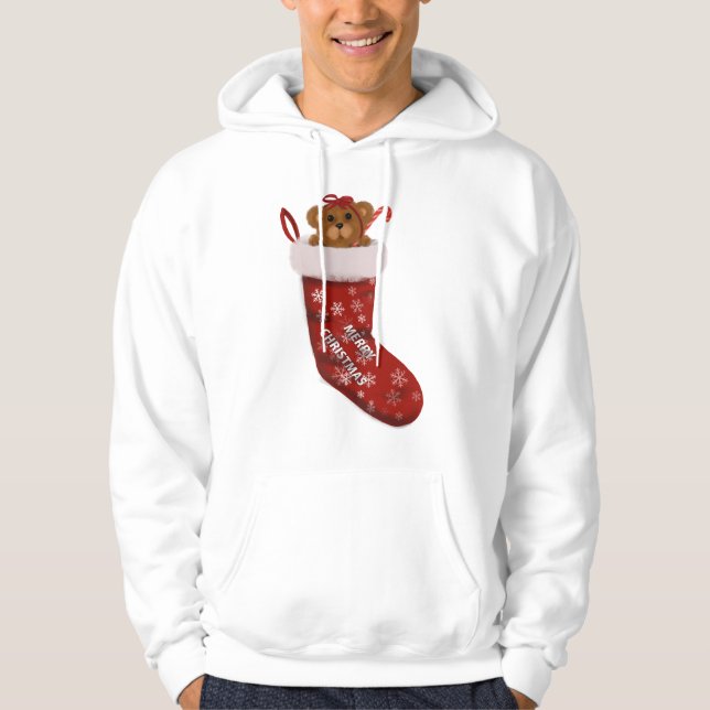 Moletom Christmas Teddy Bear Stocking (Frente)