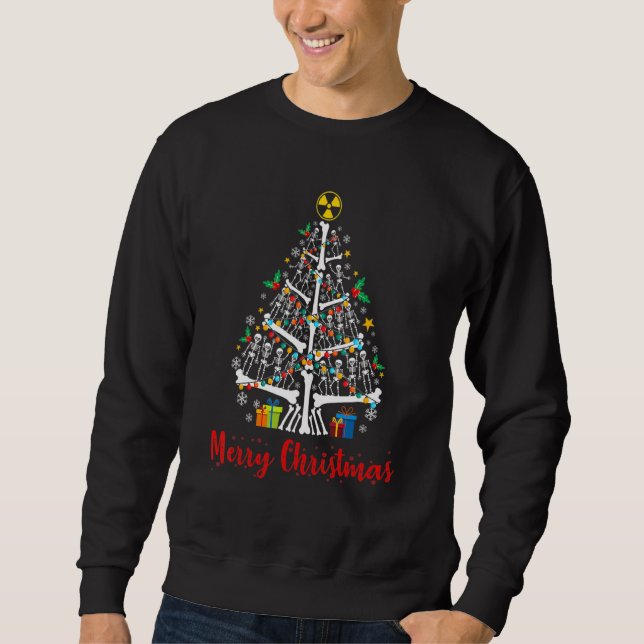Moletom Christmas Tree Skeleton Xmas Radiology Radiologist (Frente)