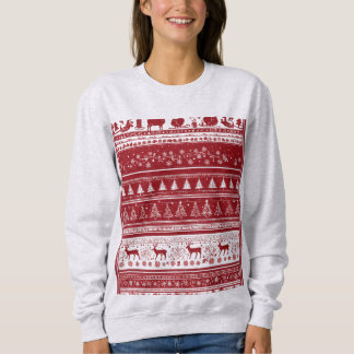 Moletom Christmas tress and deer ,sweat-shirt for women 