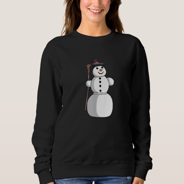 Moletom Christmas winter Christmas Xmas cute snowman 1 (Frente)