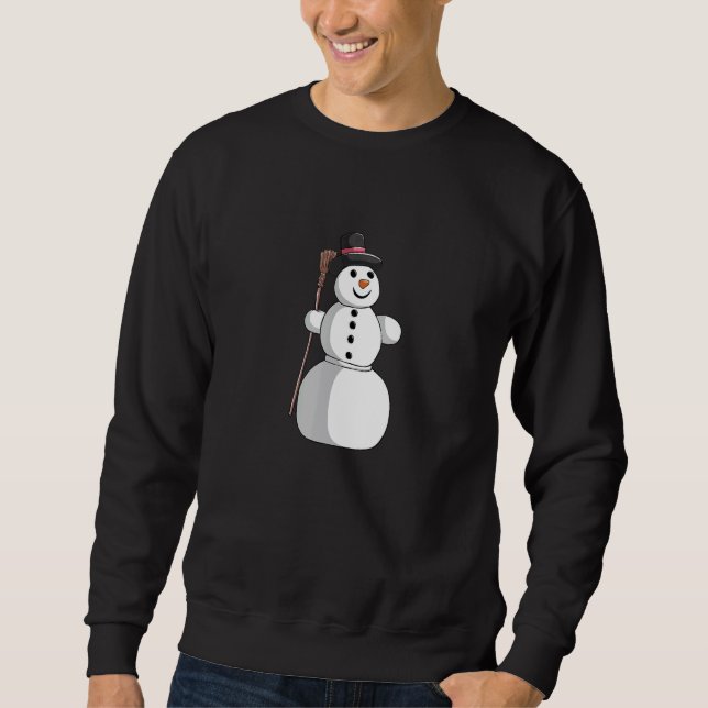 Moletom Christmas winter Christmas Xmas cute snowman 1 (Frente)