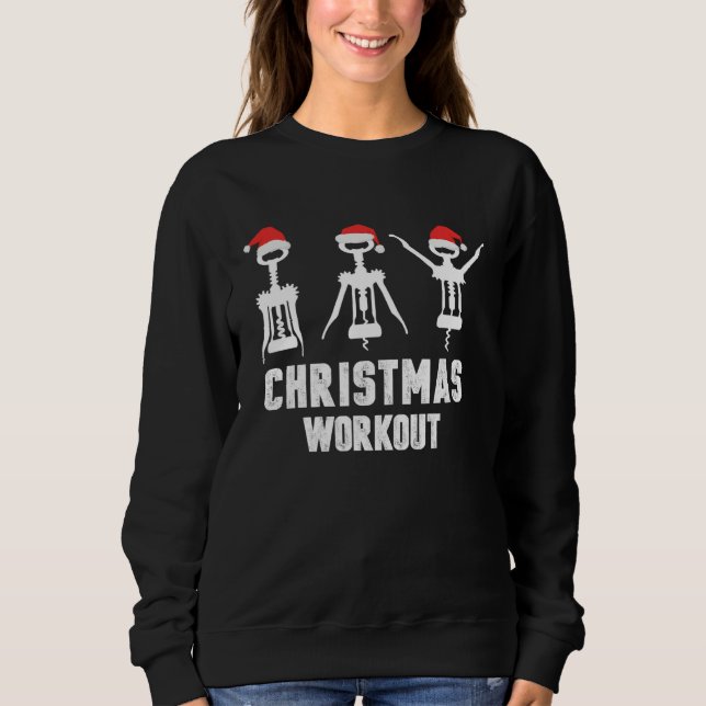 Moletom Christmas workout  wine (Frente)
