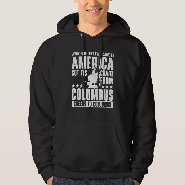 Moletom Christopher Columbus Italian American Happy Columb (Frente)
