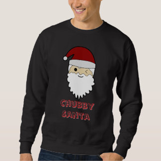 Moletom Chubby Cute Santa Face – Adorable Christmas Tee