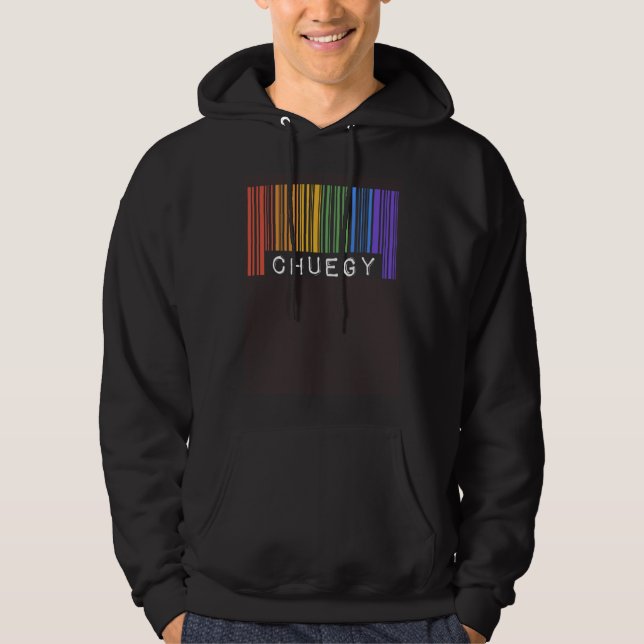 Moletom Chuegy Gay Pride Flag Barcode LGBTQ  Joke Slang (Frente)