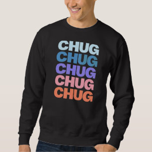 Moletom Chug de Design de texto Repetido Moderno