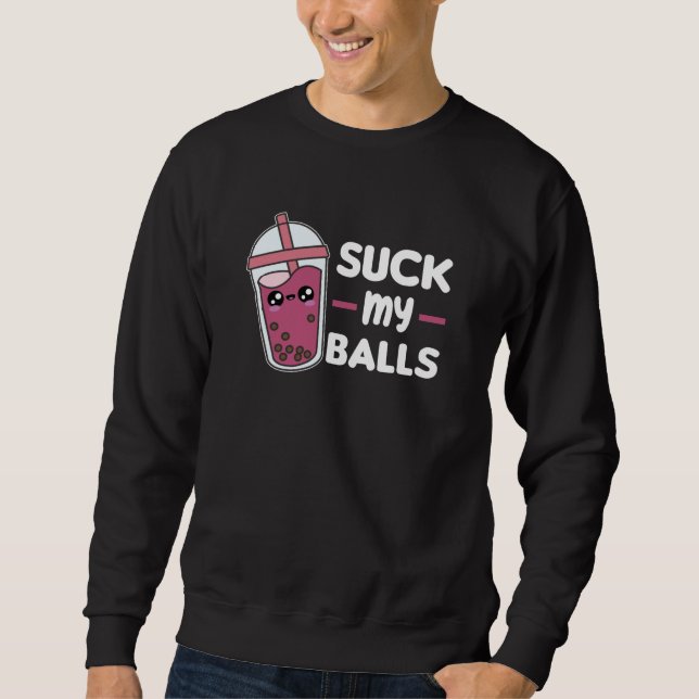 Moletom Chupa minhas bolas - Chá Kawaii Boba Tea Love (Frente)