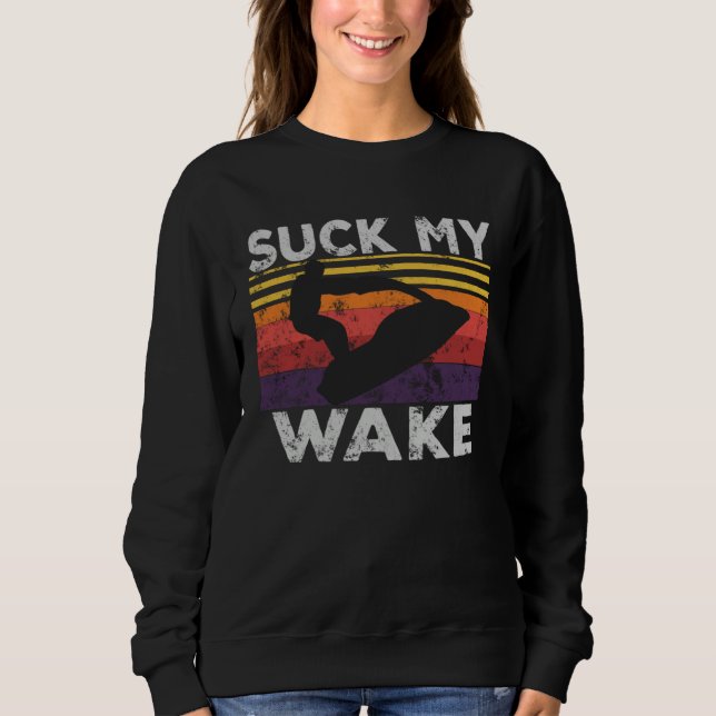 Moletom Chupe Meu Wake Jet Ski Retro 70s 80S  Jet Ski Vin (Frente)