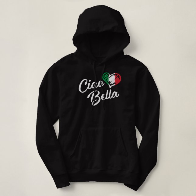 Moletom Ciao Bella Shirt Italiano Alô Bonito Presente T S (Frente do Design)