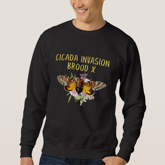 Moletom Cicada Invasão Brood X Magicada Insetage Vintage (Frente)